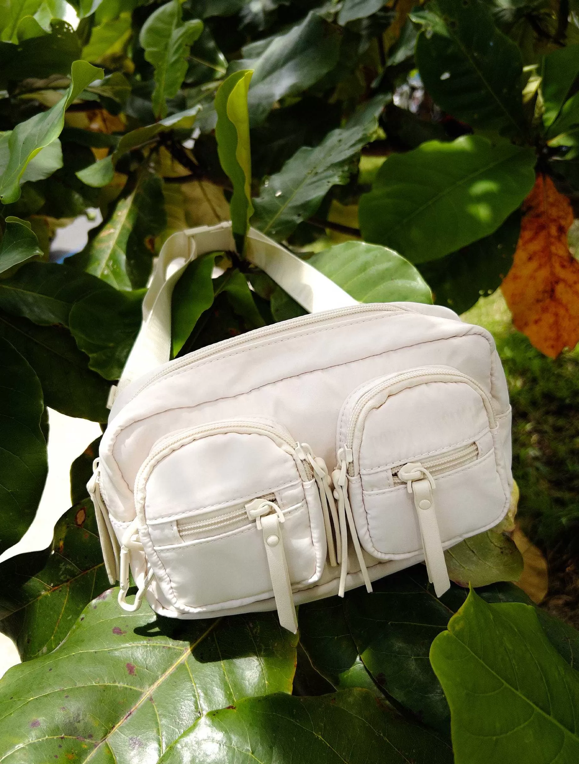 Poppy Lissiman Nylon>Adventure Waistbag-Blanc