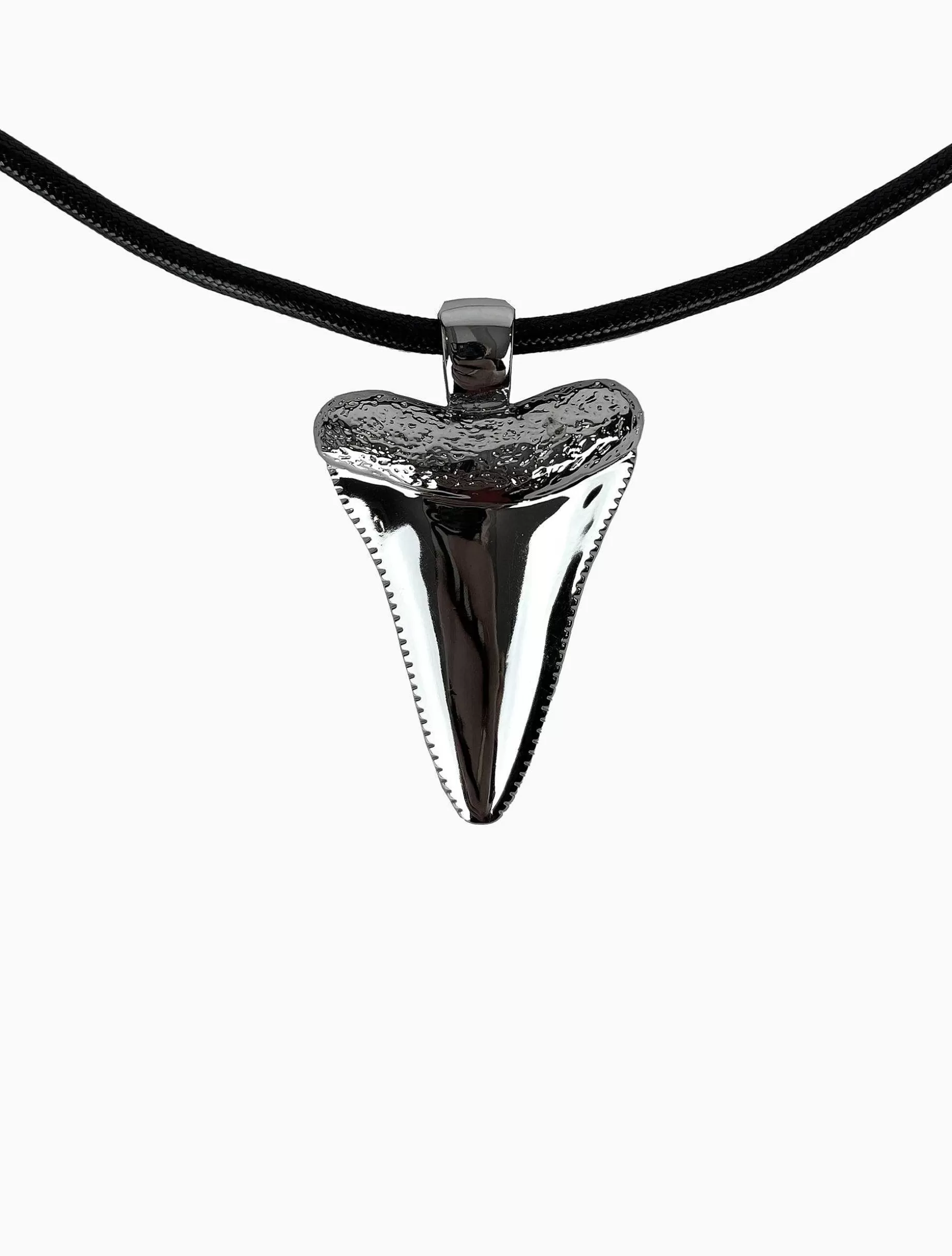 Poppy Lissiman Cross Body>Amity Shark Necklace-Silver