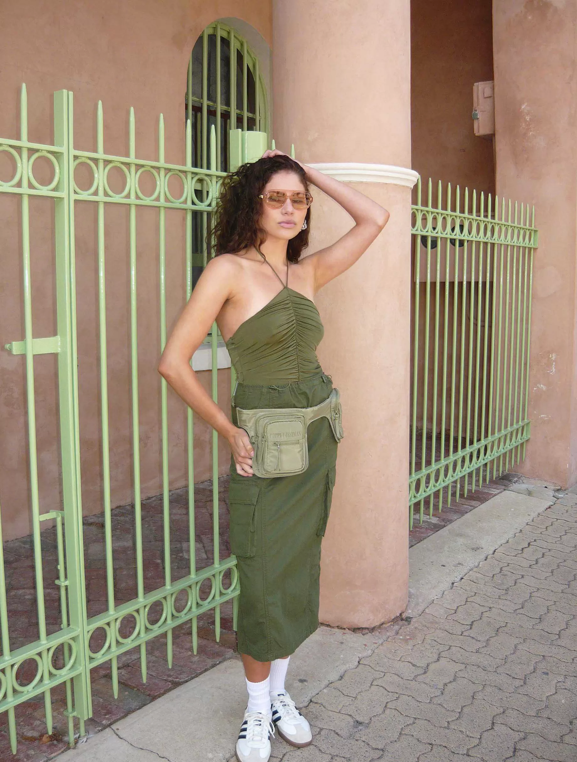 Poppy Lissiman Nylon>Buster Belt Bag-Army Green