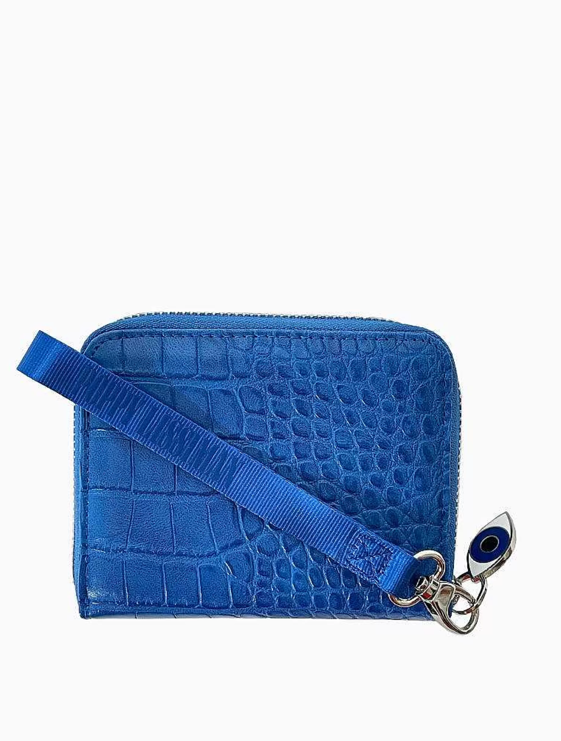 Poppy Lissiman Wallets & Cardholders>Croc Wallet-Electric Blue