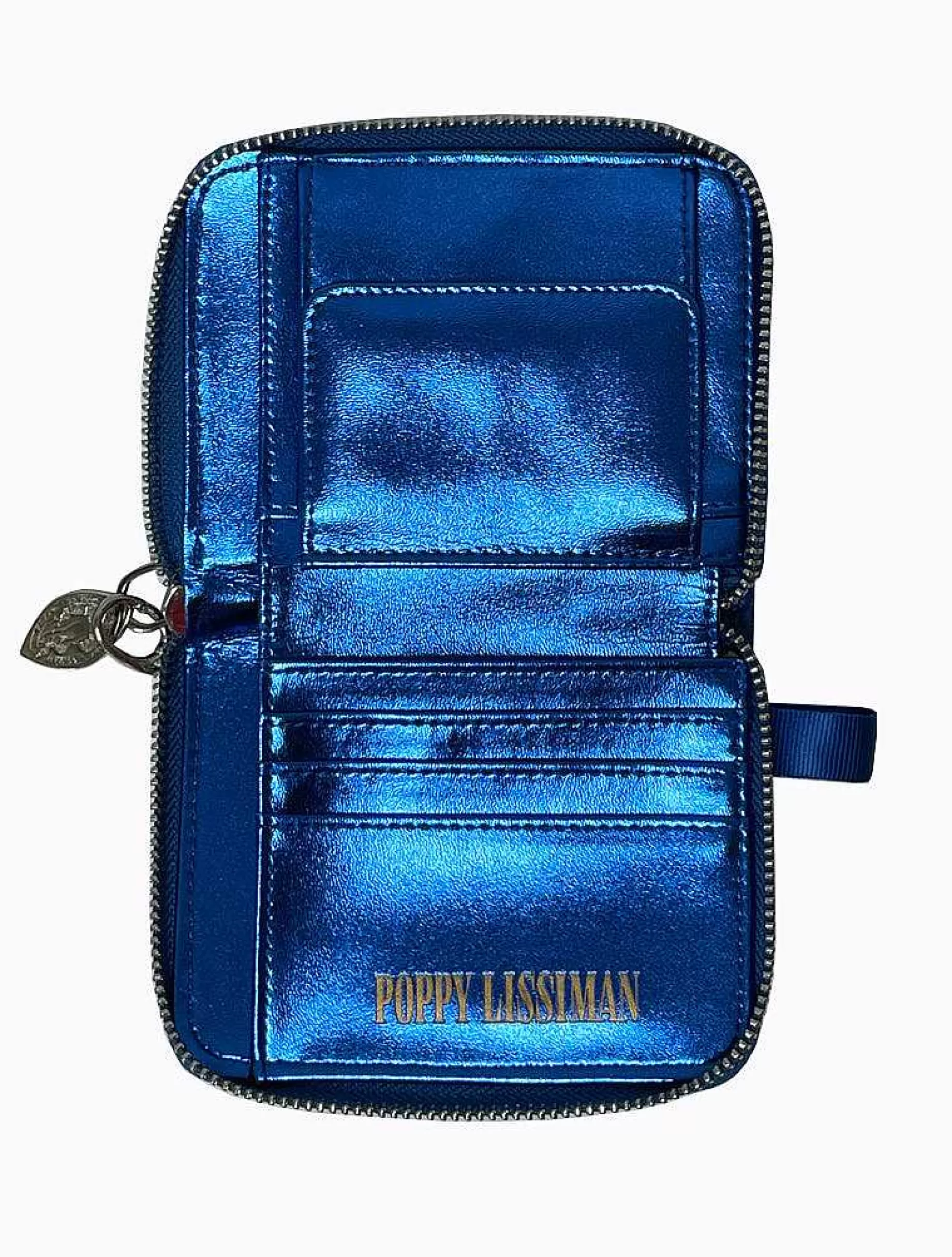 Poppy Lissiman Wallets & Cardholders>Croc Wallet-Electric Blue