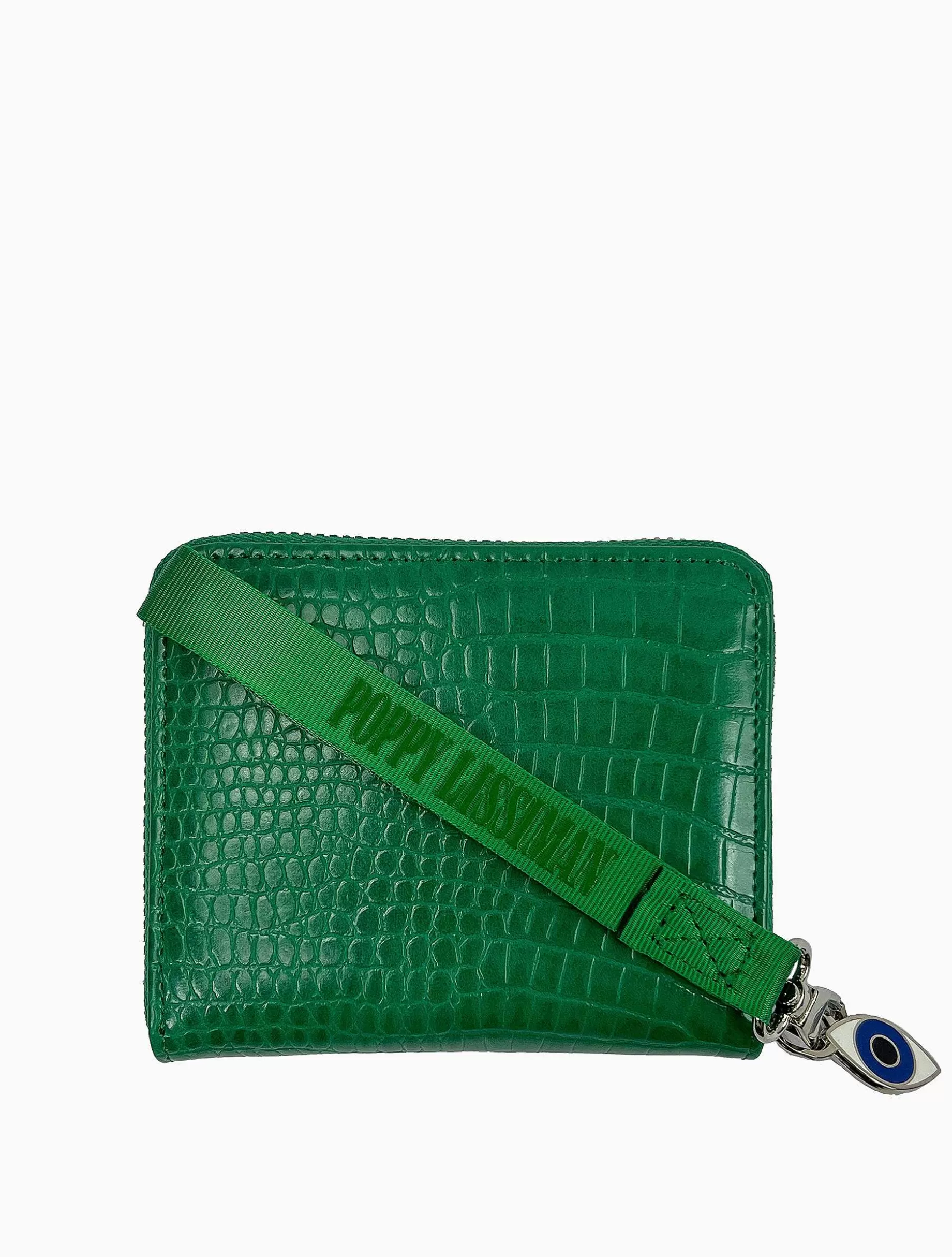 Poppy Lissiman Wallets & Cardholders>Croc Wallet-Grass Green