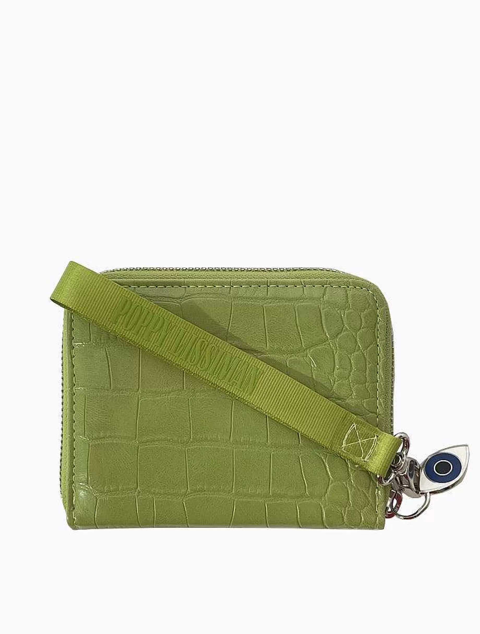 Poppy Lissiman Wallets & Cardholders>Croc Wallet-Lime