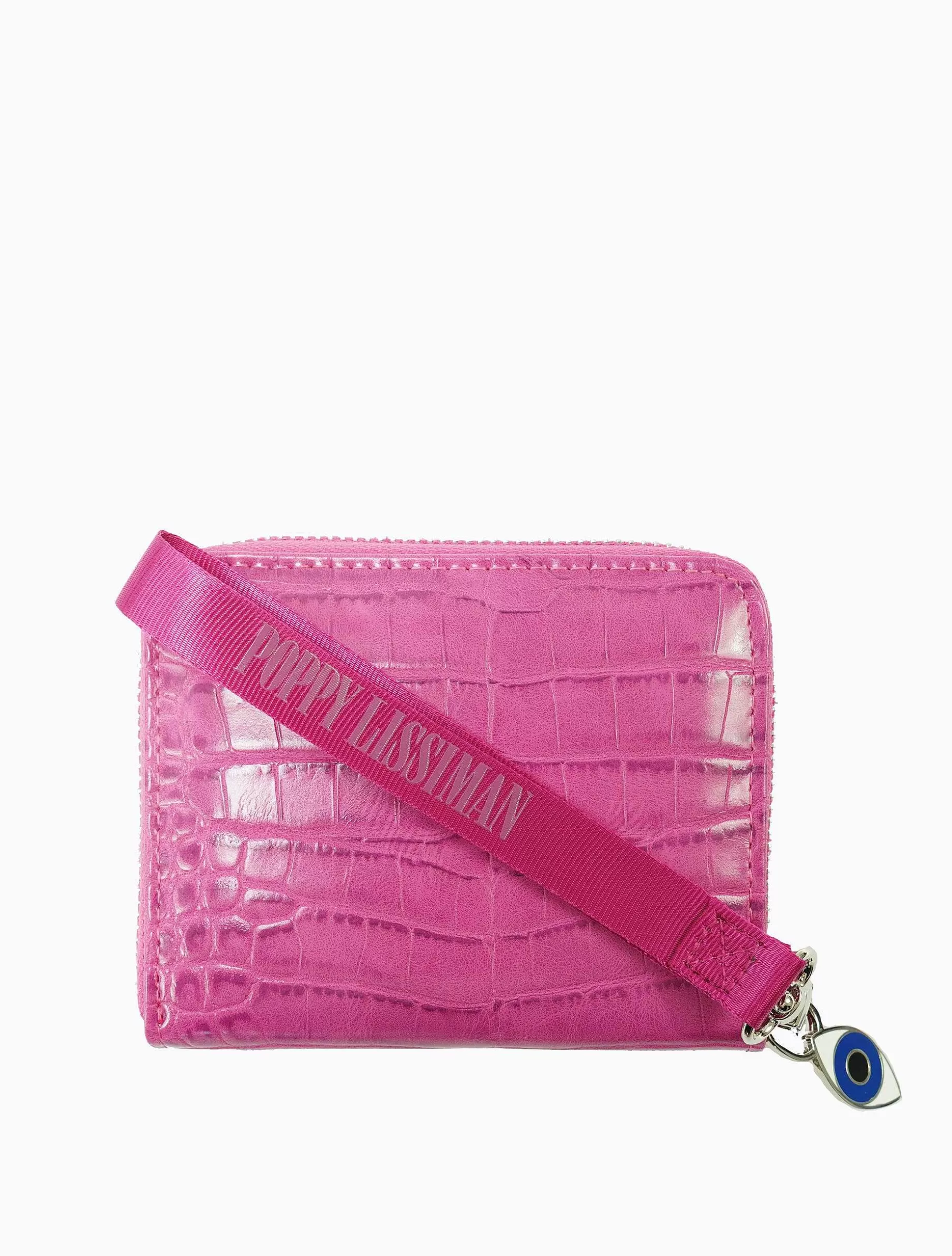 Poppy Lissiman Wallets & Cardholders>Croc Wallet-Pink