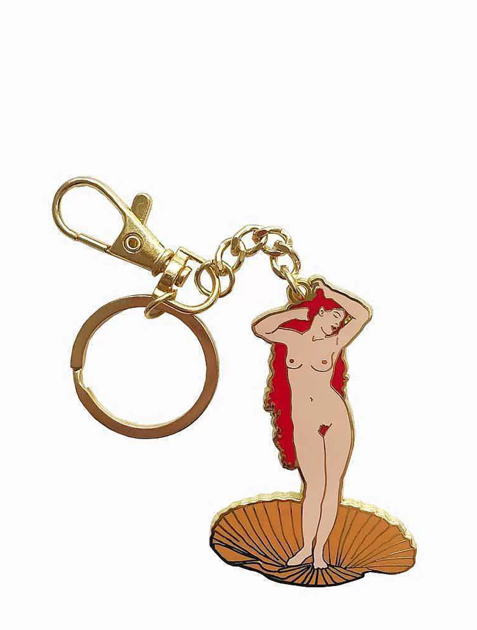 Poppy Lissiman Keychains>Goddess Keychain-Gold Clam