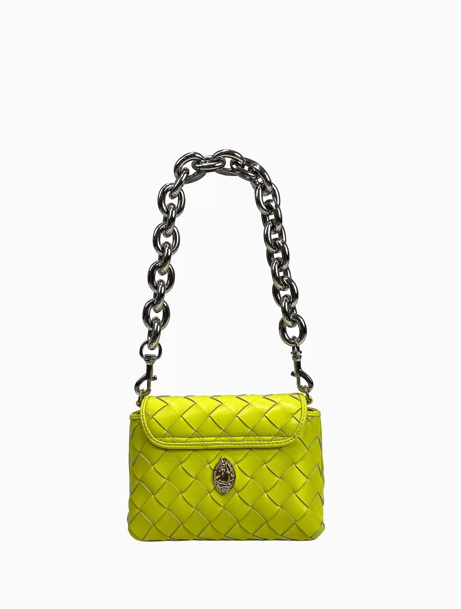 Poppy Lissiman Cross Body>Harlequin Bag-Chartreuse