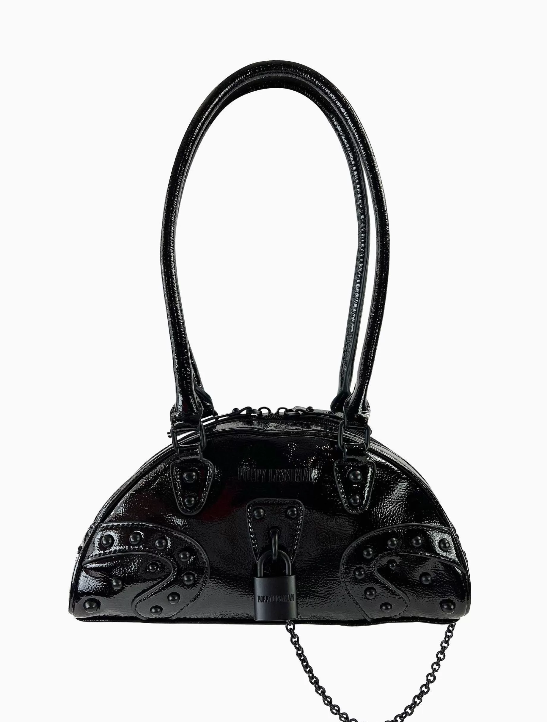 Poppy Lissiman Faux Leather>Le Bowski Bowling Bag-Black