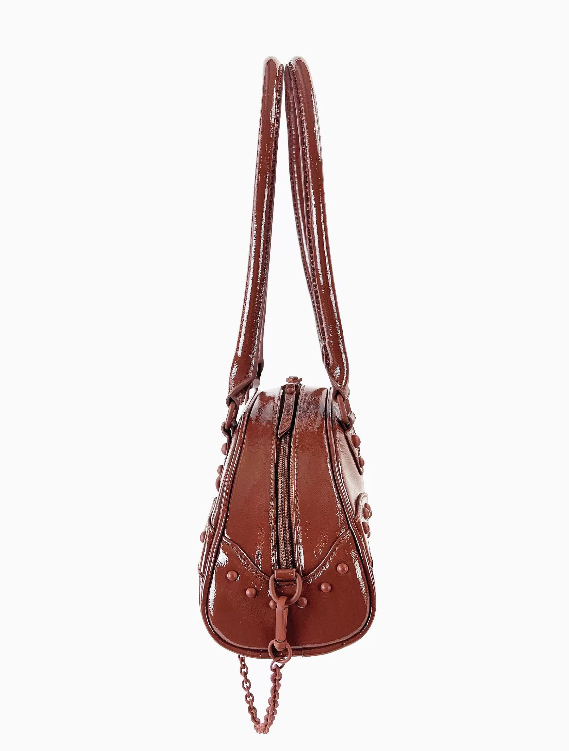 Poppy Lissiman Faux Leather>Le Bowski Bowling Bag-Desert