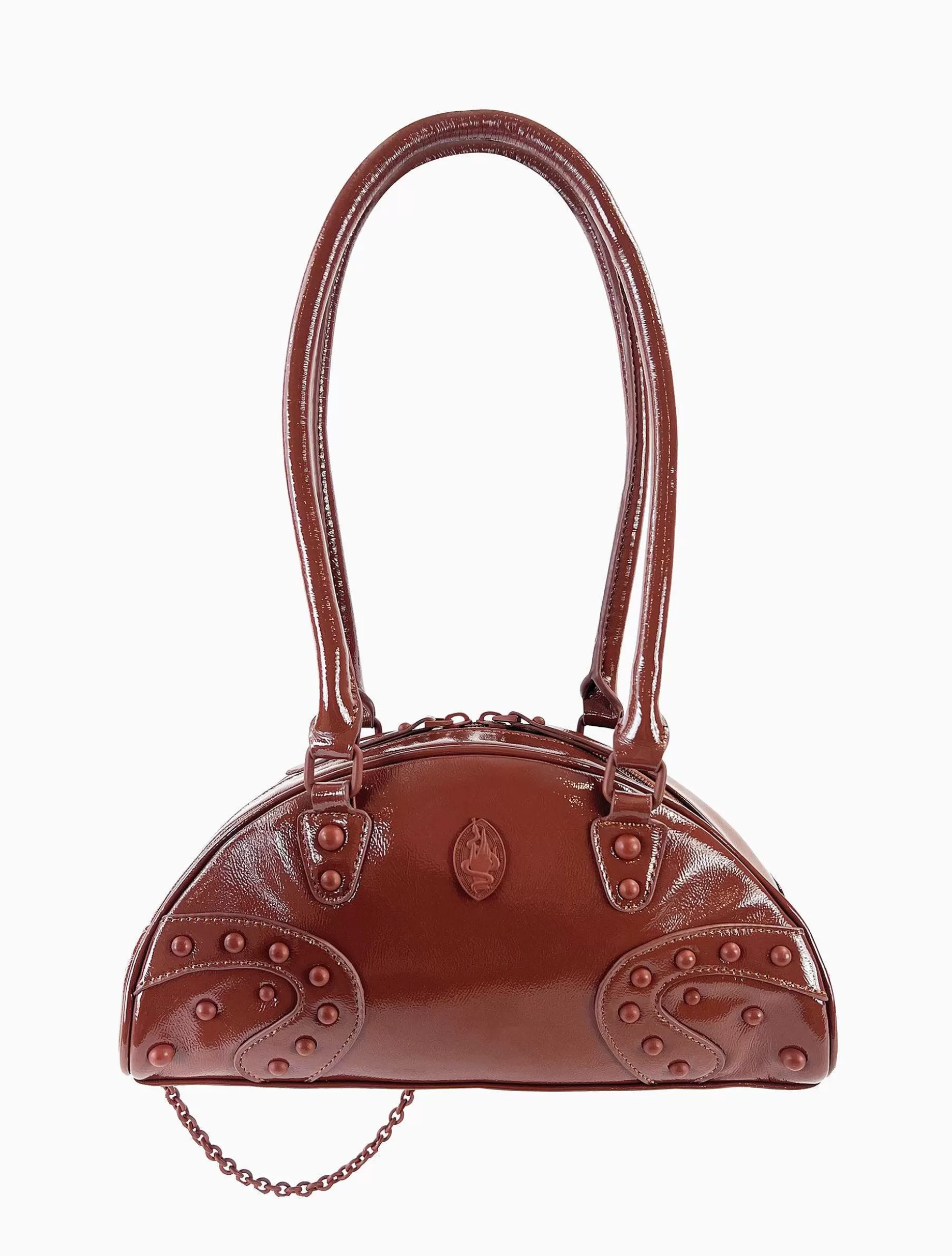 Poppy Lissiman Faux Leather>Le Bowski Bowling Bag-Desert