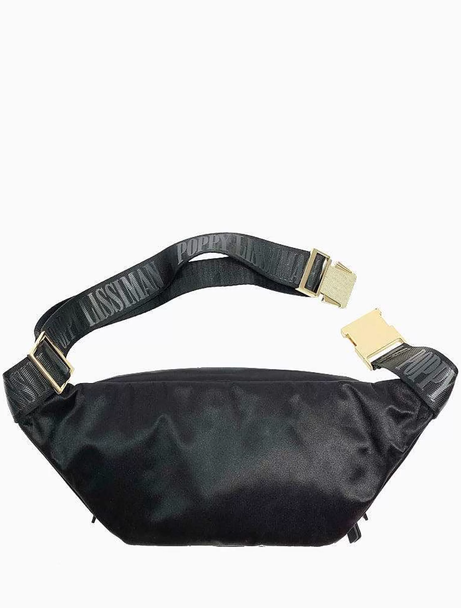 Poppy Lissiman Cross Body>Malibu Waistbag-Black Satin