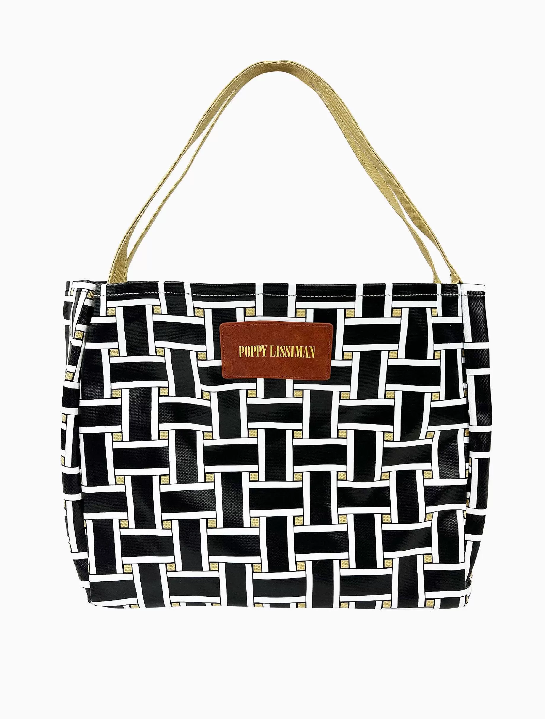 Poppy Lissiman Recycled>Polanco Tote-Black Weave