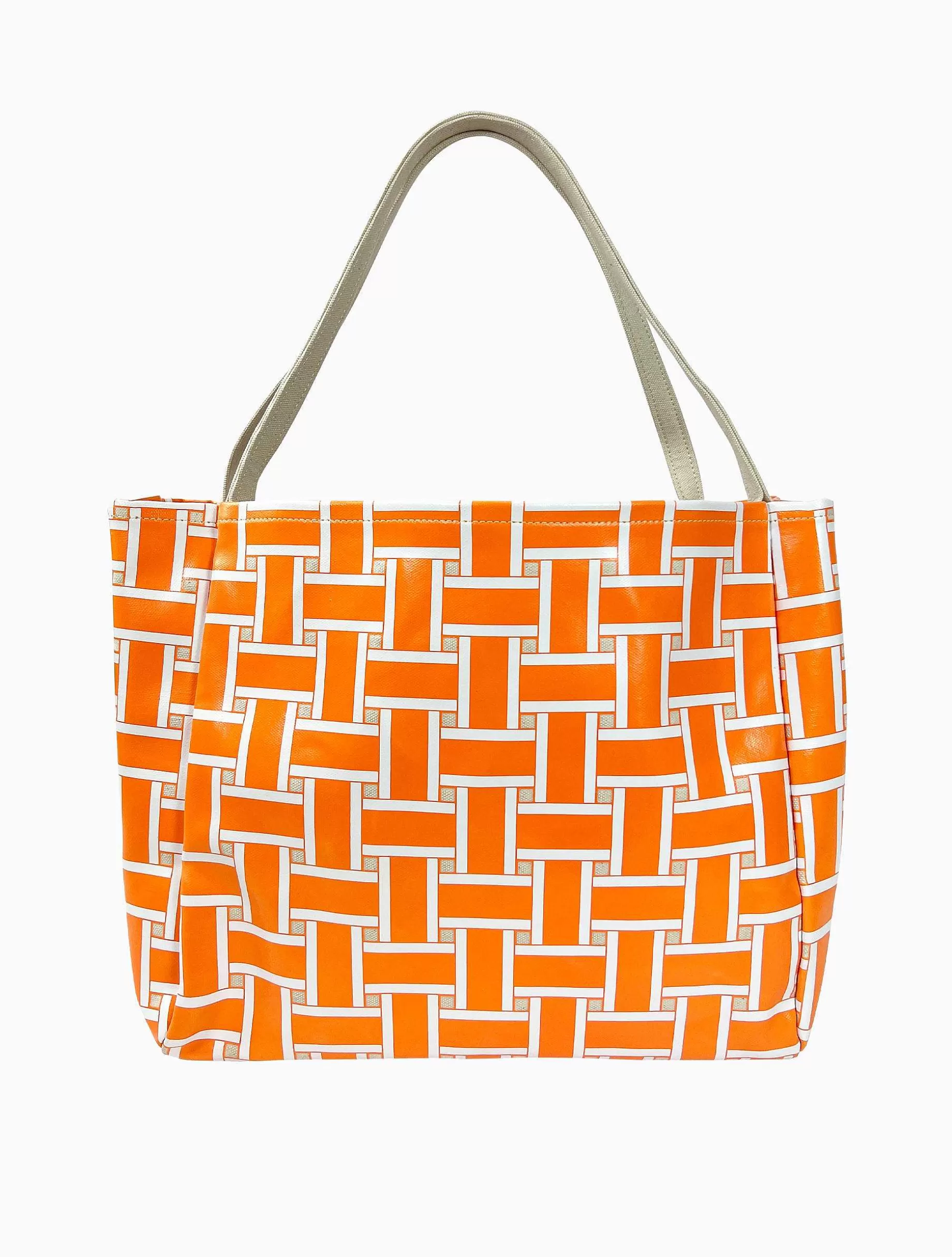 Poppy Lissiman Recycled>Polanco Tote-Orange Weave