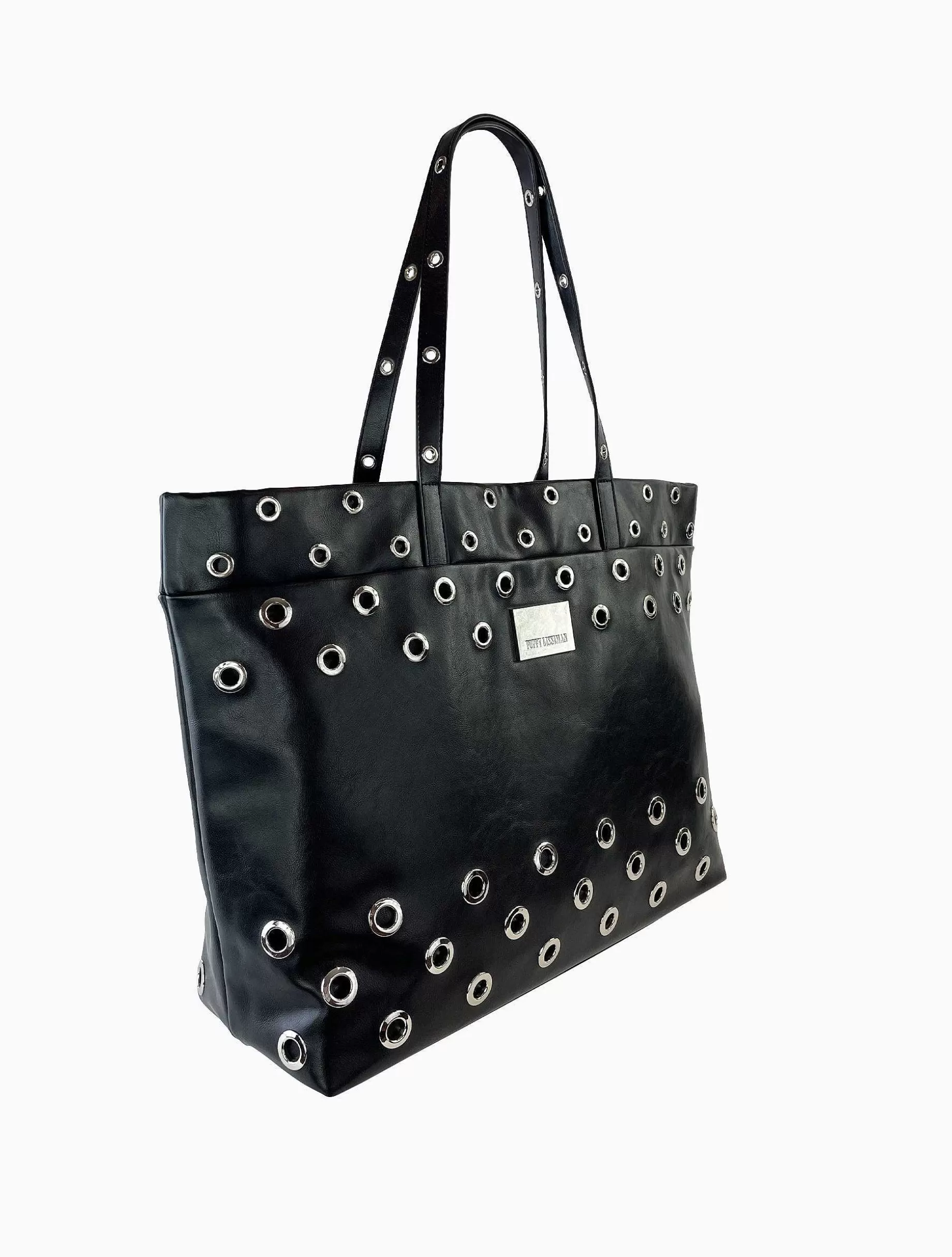 Poppy Lissiman Faux Leather>Quixote Tote-Black