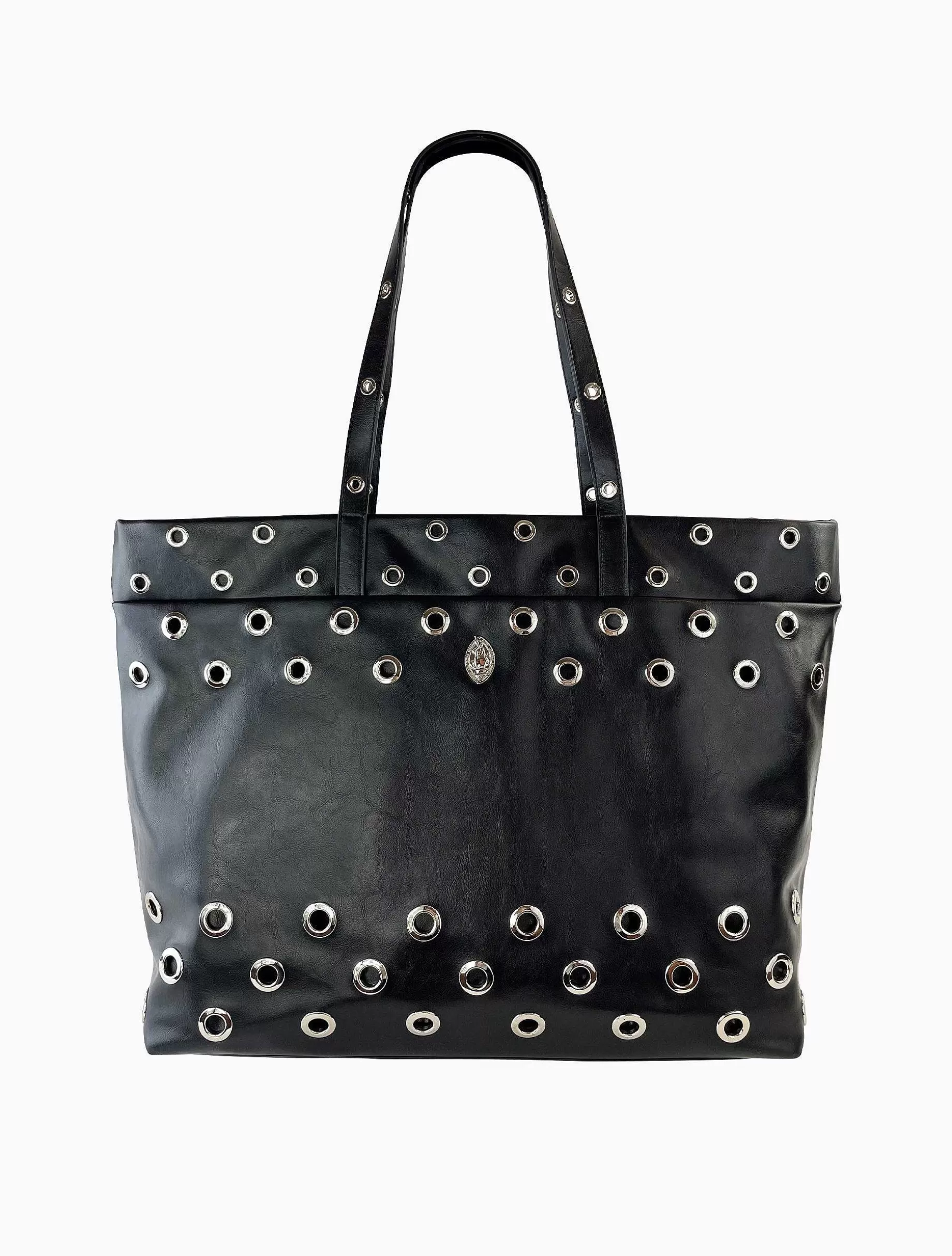 Poppy Lissiman Faux Leather>Quixote Tote-Black