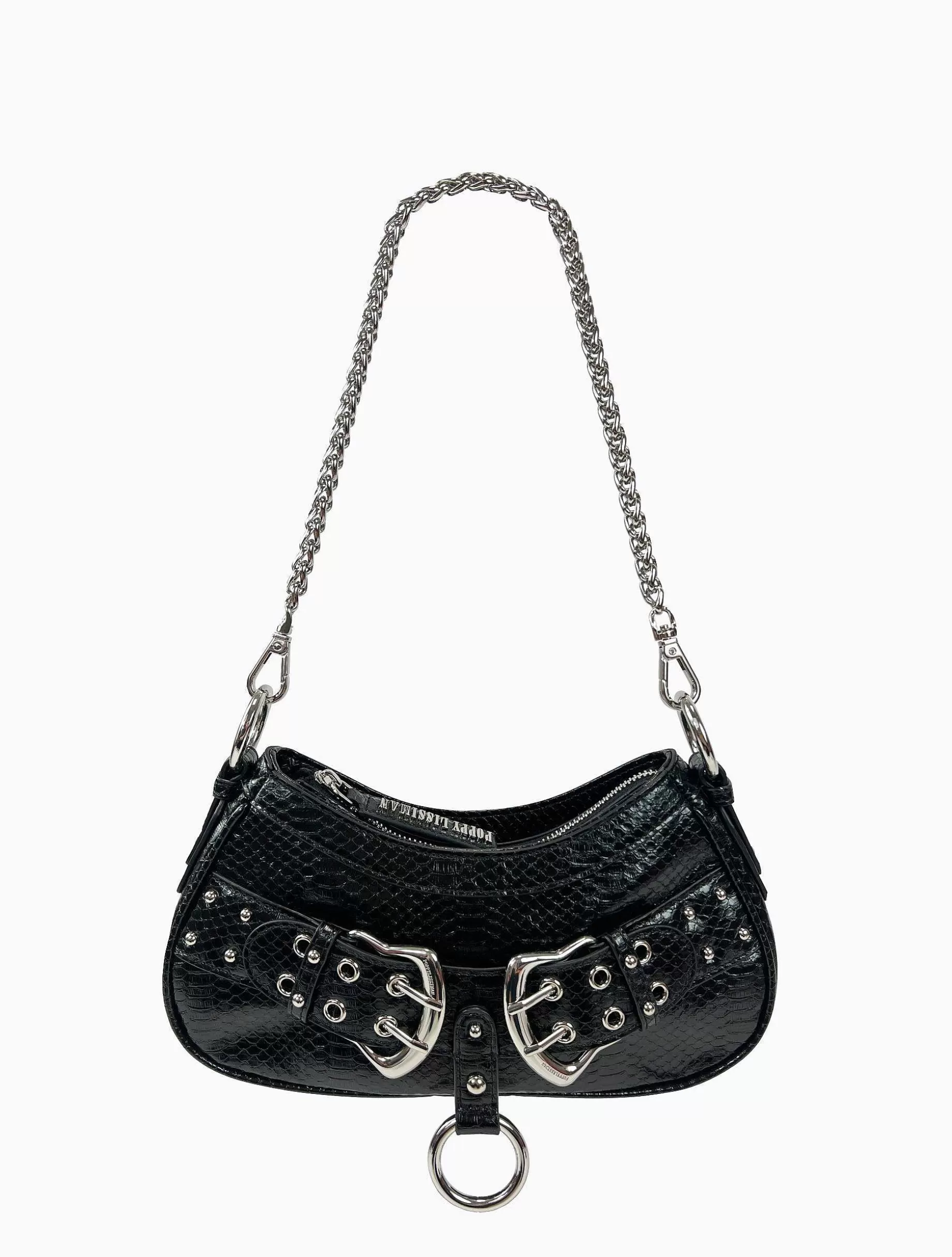 Poppy Lissiman Faux Leather>Renzo Bag-Black