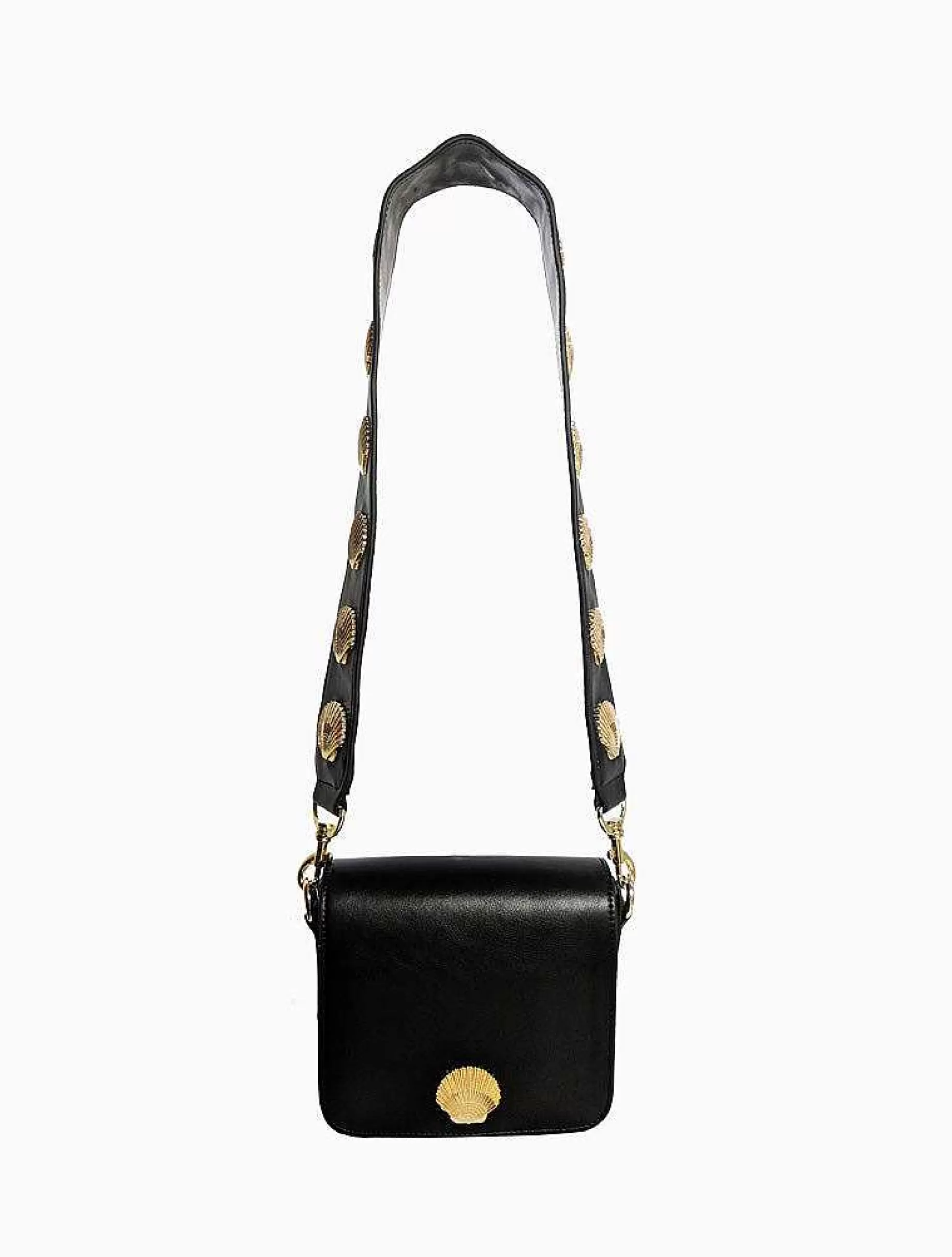 Poppy Lissiman Cross Body>South Beach Shell Shoulder Bag-Black