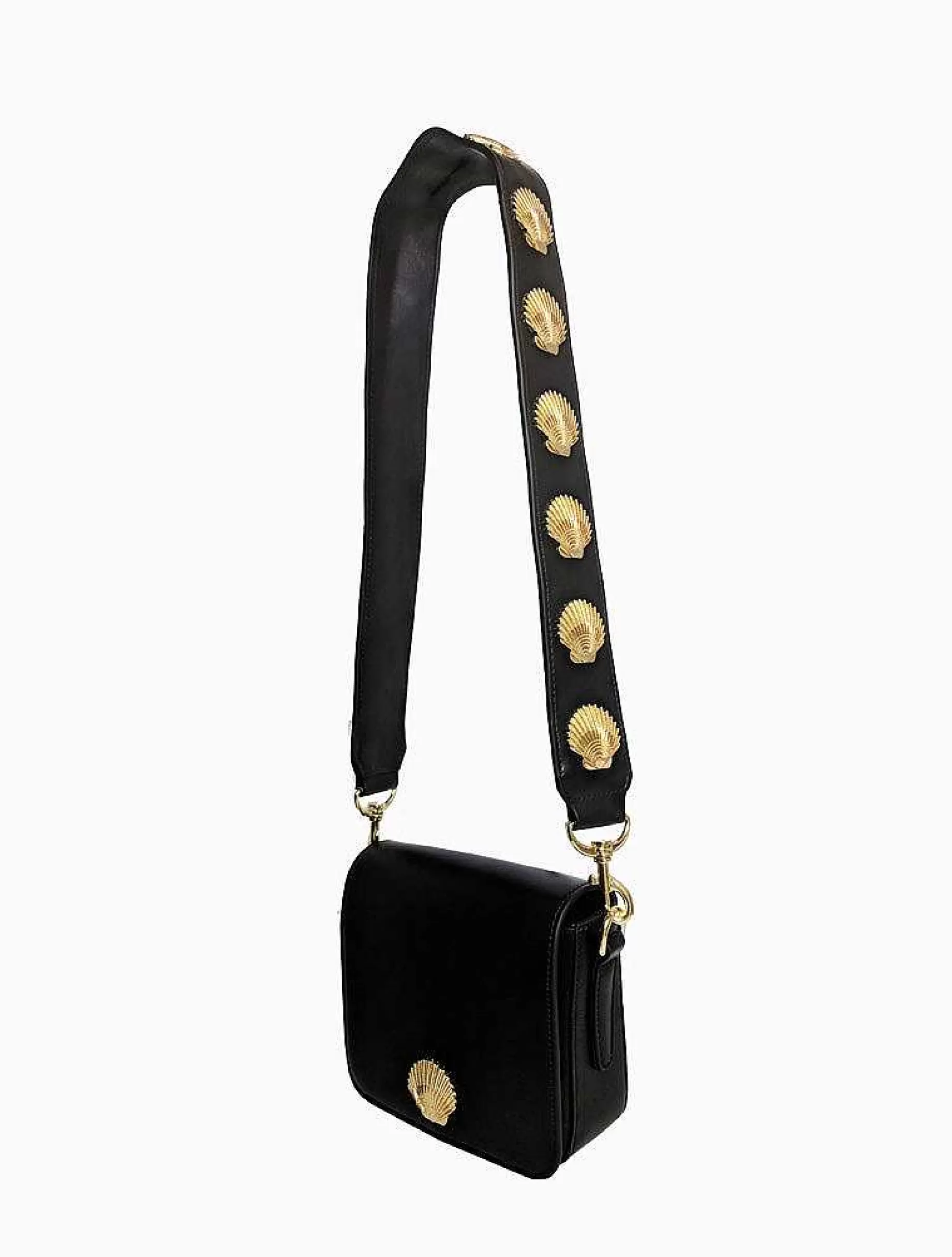 Poppy Lissiman Cross Body>South Beach Shell Shoulder Bag-Black