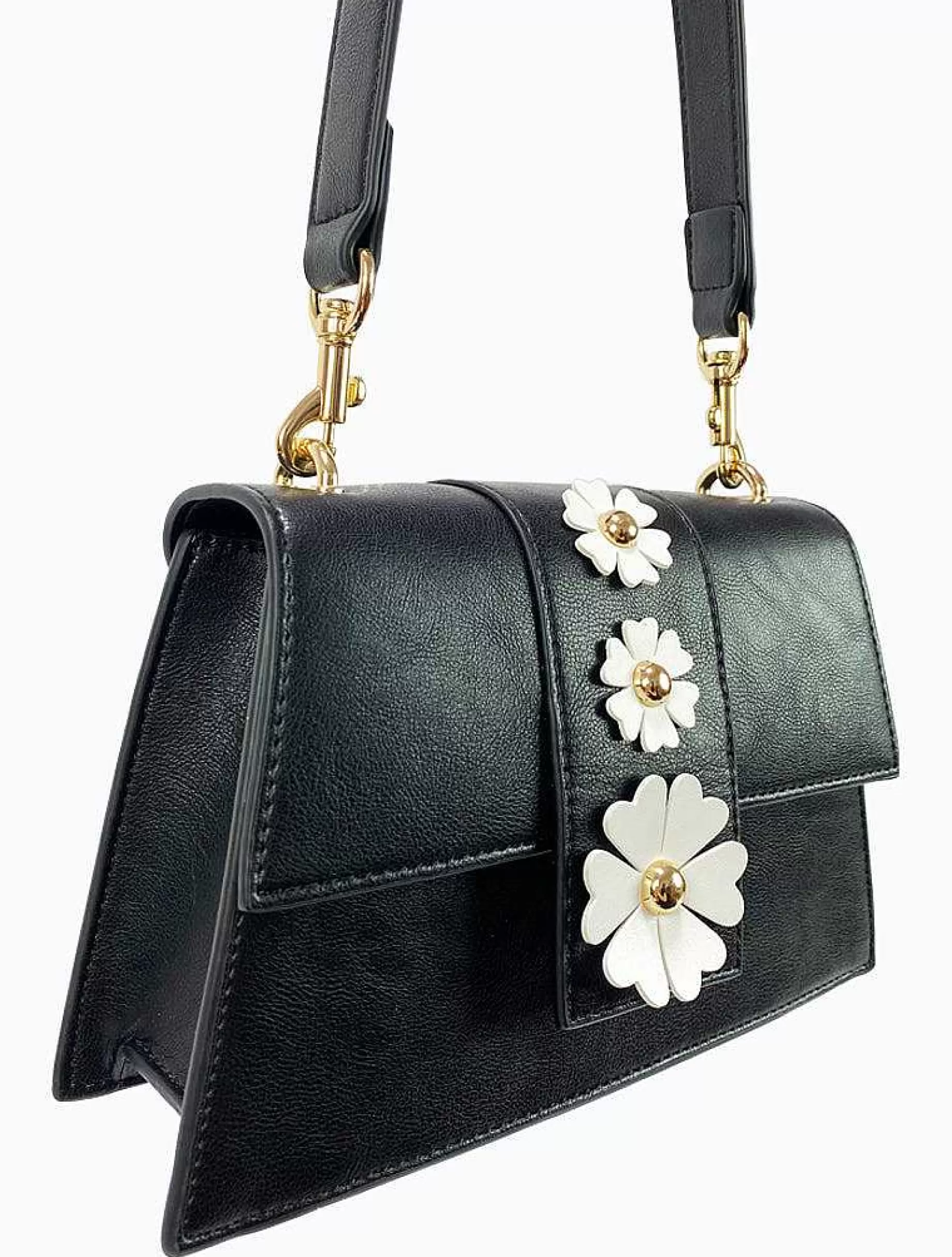 Poppy Lissiman Faux Leather>Tama Daisy Bag-Black